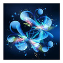 DIY 5D Diamond Embroidery Painting Blue Flower Cross Stitch Home Decor