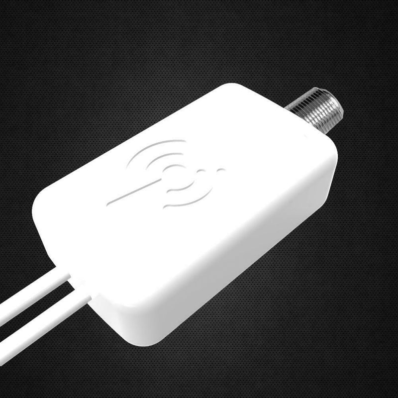 Indoor TV Antenna White 80 Miles w/ Signal Amplifier Digital HDTV Antenna