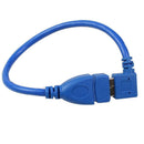SuperSpeed USB 3.0 Male to Female Extension Cable, 90 Degree Adapter Connection,