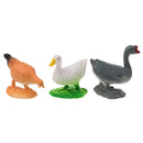 12 Pieces Party Pack Mini Farm Animals Plastic Mini Educational Farm Animal Toys