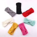 7pcs Baby Kid Winter Warm Headband Turban Wool Knitted Earmuffs Hairband A