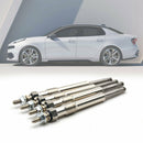 4pcs Heater Glow Plug Set Replacement Dual Core Stainless Steel for Ford Transit