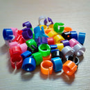 100pcs Bird Rings Leg Bands for Pigeon Parrot Finch Canary Poultry Rings Cool