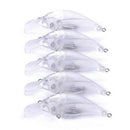 10PCS Unpainted Crankbait Fishing Lure Body Blank lures 7.5cm  10.2g fgd