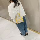 Korean Children'S Bag Spring And Summer New Shoulder Bag Hit Color Transpar