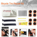 Protable Bike Flat Tire Tyre Repair Tool Set Rubber Patch Glue Lever Fix Kits