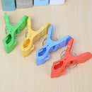 12PCS Large Bright Colour Plastic Beach Towel Pegs Clips To Sunbed Quilt Clip AU