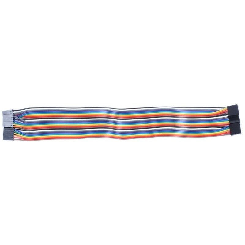1 Set(5 Pcs,undetachable) 30cm 2.54mm F/F 6 Pin Solderless Colored Breadboa A6O6