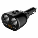 12-24V Car Cigarette Lighter Socket Splitters LED Dual USB Charger Adapter New