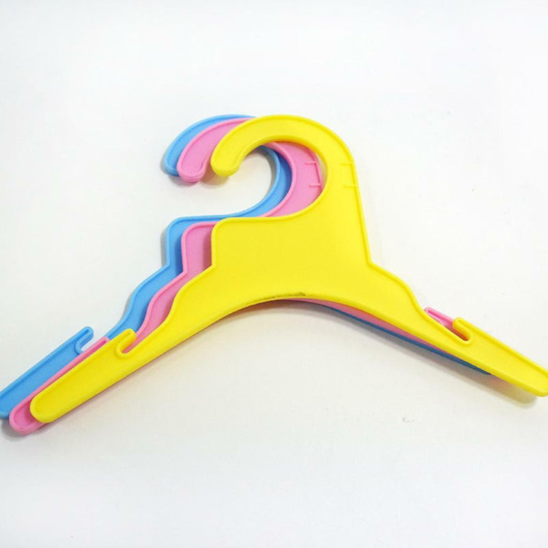 5x 10Pcs Plastic Pet Dog Puppy Cat Clothes Clothing Hangers 19cm Random Color