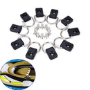 10pcs steel canoe kayak D ring outfitting fishing rigging bungee kit accessory &