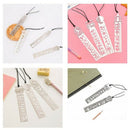 Iron Bookmark Ruler Set Of 4 Hollow Cute Drawing Template Painting Stencil