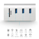 Rocketek Usb 3.0 Hub 3 Port Adapter Power Interface Sd/Tf Card Reader Compu N6N7