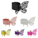 100pcs Butterfly Tissue Ring Napkin Holder Party Banquet Ornament