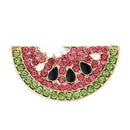 Fashion Crystal Watermelon Brooch Pin Collar Badge Corsage Jewelry AccessoriB3C