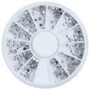3000 Pcs Crystal Glitter Rhinestone Nail Art Tips Decoration 2mm+Wheel Beau I7P7