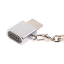 Metal USB Type C OTG Adapter USB C to Micro USB Converter Connector Keychain