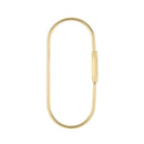 Durable Brass Screw Lock Keychain Ring Clip Tool Hook Clasp O shape