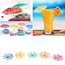 50X Colorful Mixed Paper Cocktail Drink Umbrellas Parasols Picks Party Drinks Hn