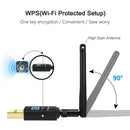 600Mbps USB Wifi Adapter For Desktop Daul Band 2.4GHz/5GHz 433Mbps 802.11 a