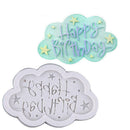 Happy Birthday Cloud Silicone Mold Fondant Cake Chocolate E4Z5 Moul Baking L8R8