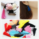 12mm Ethnic Pattern Wood Beads Chinese Silky Tassel Charms Jewelry Findings