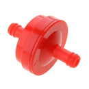 Red Motorcycle Inline Petrol Fuel Filter for Pit Dirt Bike - 6mm 1/4"
