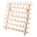 Unfinished Wooden 63 Thread Spool Rack Sewing Storage Needlework Supplies