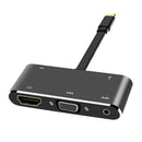 Type C Hub, USB C Hub, 5 in 1 Adapter with USB 3.0 Portable Aluminum Hub with