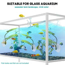 4pcs Betta Fish Leaf Pad Double Layer Hammock Simulation With Suction Cup Tank