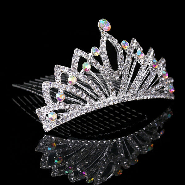 Baby Girl Princess Crown Headband Crystal Headdress Tiara Wedding Headwear A#S