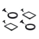 4 x Practical Floating Food Square and Round Circle - Reduces Waste & Maintains