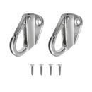 2 Pack Stainless Steel Marine  Spring Hook Fending Hook 43mm