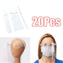 20Pcs Safety Full Face Shield Cover Guard Goggles Visor Anti-splash Washable