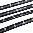4Pcs Waterproof 30CM 15 LED Car Motor Truck Flexible Strip Light Decor Blue 12V