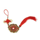 Qing Dynasty Red Chinese Knot Luck Coins Wealth Home Decor Ornament style 4