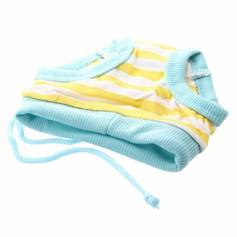 Small Female Pet Puppy Dog Clothes Physiological Sanitary Diaper Pant Blue+