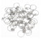 150pcs Key Ring with Chain Split Jump Rings with Screw Eye Pins DIY Keychain Hn