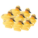 8 Pack Baby Duckings Floating Decoy Ducks Plastic Ornament Fish Pond Koi Fish