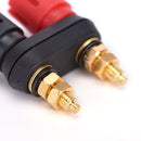 Dual Female Banana Plug Terminal Binding Post for Speaker Amplifier 4MMJC,a