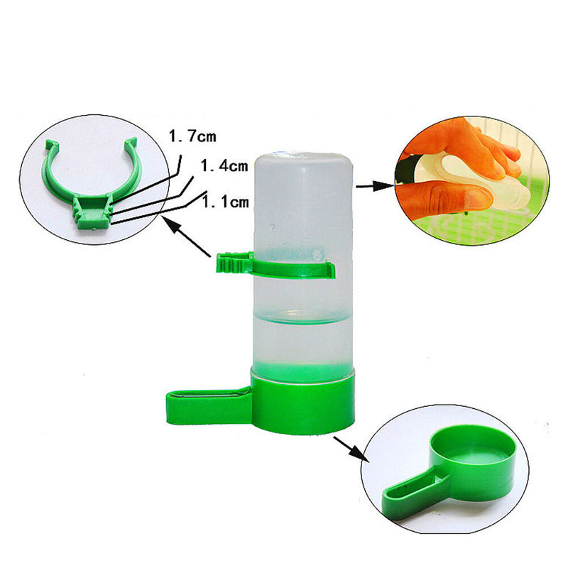 4Pcs Pet Bird Tube Feeder Drinker Aviary Budgie Cockatiel Lovebirds Waterer Best