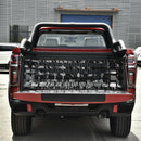 48x15 inch Universal Tailgate Net for Compact Mid Size Pickup Truck (Black)