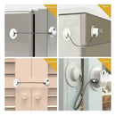 Security Baby Refrigerator Window Door Lock with Key For Child Proof Safety Y8Y4