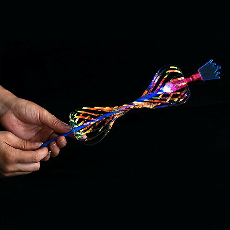 LED Flash Light Stick Rotating Color Changing Bubble Ball XMAS Gift