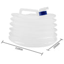 15L Collapsible Water Container Outdoor Water Carrier Storage Jug w/ Spigot A