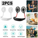 2x Hands Free Neck Fan, Portable Mini USB Fan Personal Wearable Rechargeable