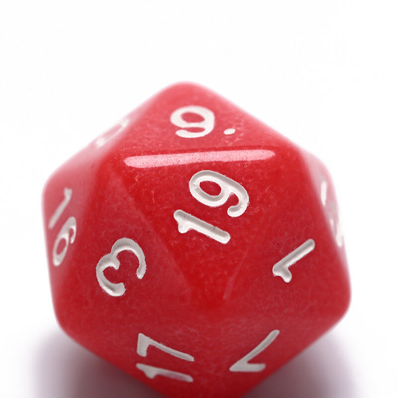 6Pcs/Set Games Multi Sides Dice D20 Gaming Dices Game Playing Mixed Color Ty ME