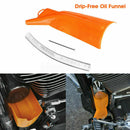 Crankcase Fill Funnel Primary Oil Fill Drip-Free Oil Funnel New For Motorcy N6M7