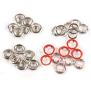 20pcs Multicolor Metal Sewing Buttons Prong Ring Press Studs Snap Fasten%!