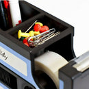 Cassette Tape Dispenser Pen Holder Vase Pencil Pot Stationery Desk Tidy Con